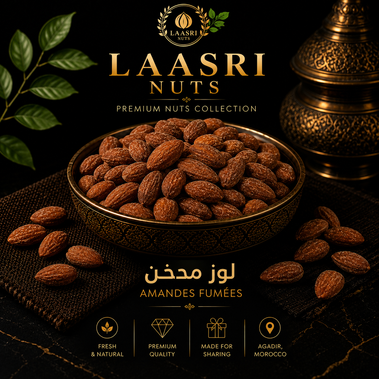 Amandes fumées