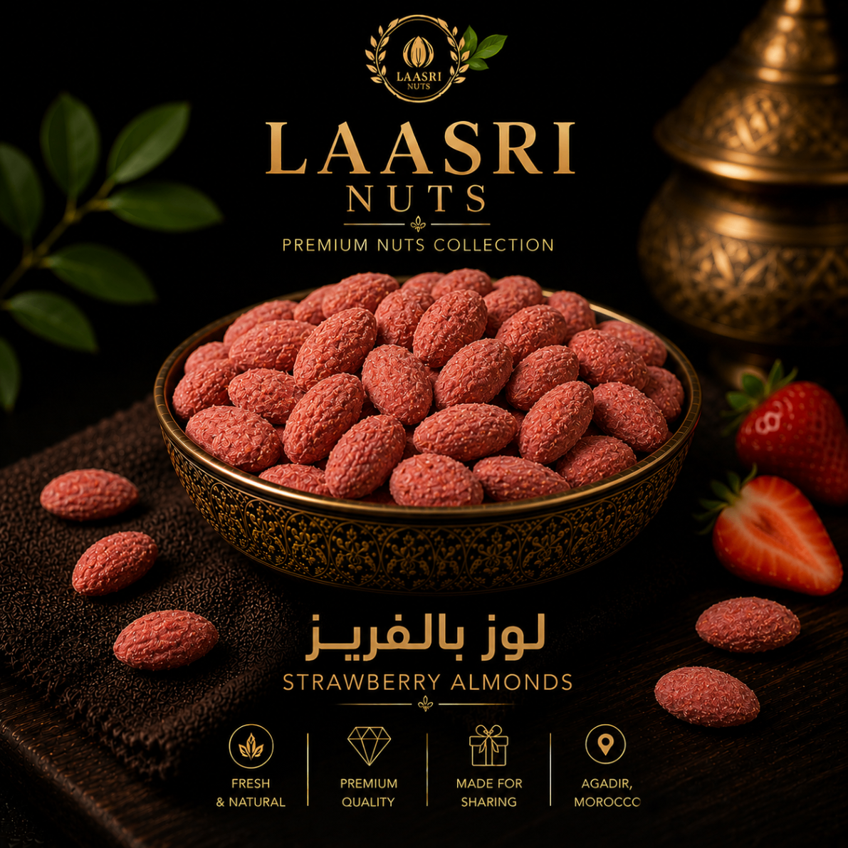Amandes à la fraise